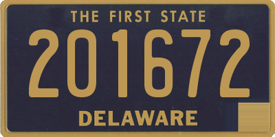 DE license plate 201672