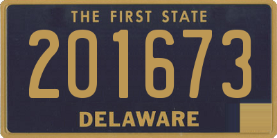 DE license plate 201673