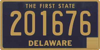 DE license plate 201676