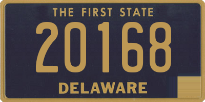 DE license plate 20168