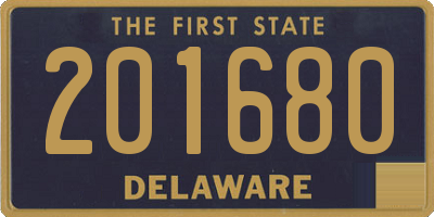 DE license plate 201680
