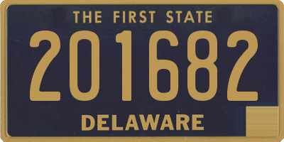 DE license plate 201682