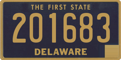 DE license plate 201683