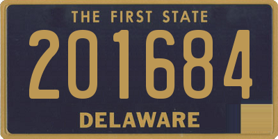 DE license plate 201684