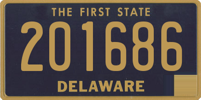 DE license plate 201686