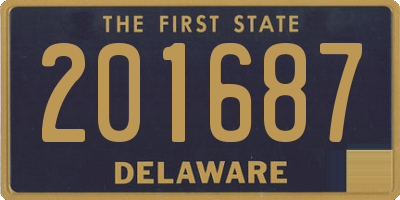 DE license plate 201687