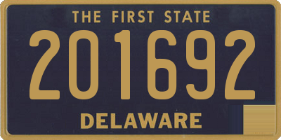 DE license plate 201692