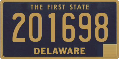 DE license plate 201698