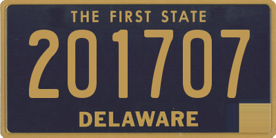 DE license plate 201707