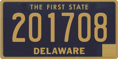 DE license plate 201708