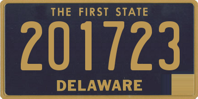 DE license plate 201723