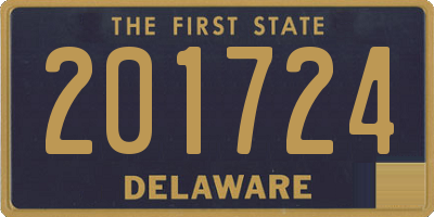 DE license plate 201724