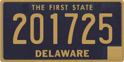 DE license plate 201725