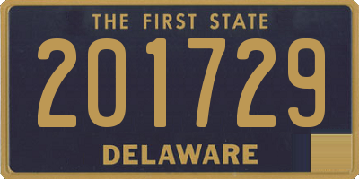 DE license plate 201729