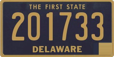 DE license plate 201733