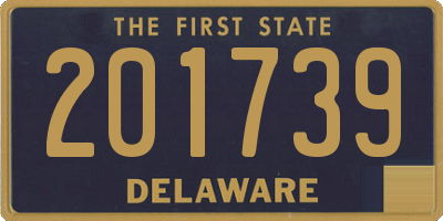 DE license plate 201739