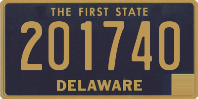 DE license plate 201740