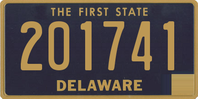 DE license plate 201741