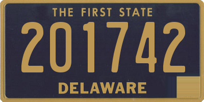 DE license plate 201742