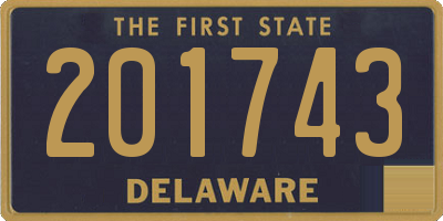 DE license plate 201743