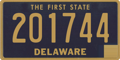 DE license plate 201744