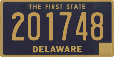 DE license plate 201748