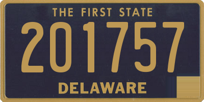 DE license plate 201757