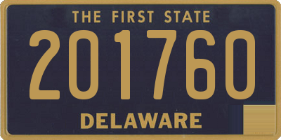 DE license plate 201760