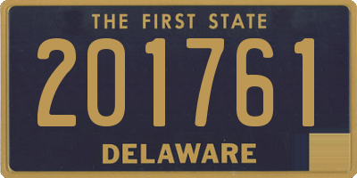 DE license plate 201761