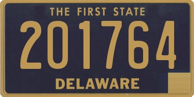 DE license plate 201764