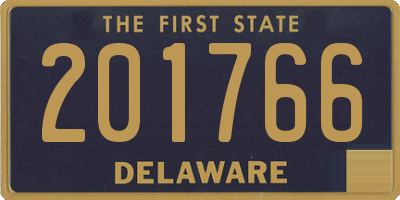 DE license plate 201766