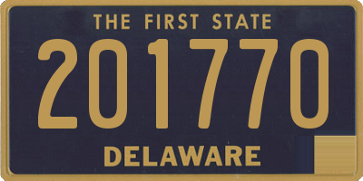 DE license plate 201770