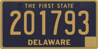 DE license plate 201793