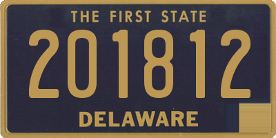 DE license plate 201812