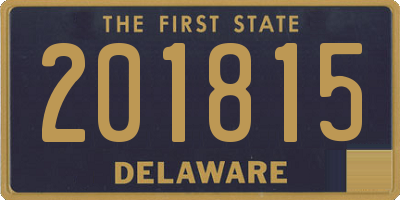 DE license plate 201815