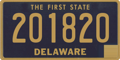 DE license plate 201820