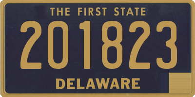 DE license plate 201823