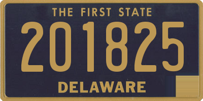 DE license plate 201825