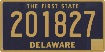 DE license plate 201827