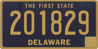 DE license plate 201829