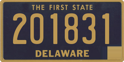 DE license plate 201831