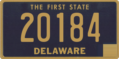 DE license plate 20184