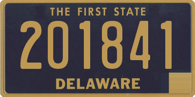 DE license plate 201841