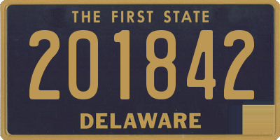 DE license plate 201842