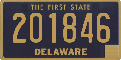 DE license plate 201846
