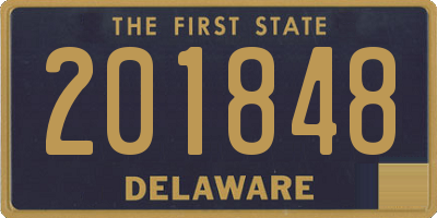 DE license plate 201848