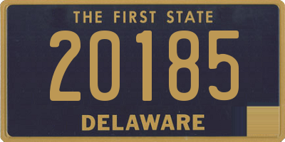 DE license plate 20185