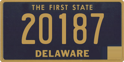 DE license plate 20187