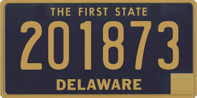 DE license plate 201873