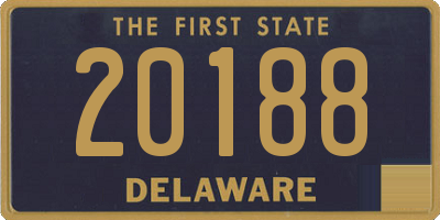 DE license plate 20188